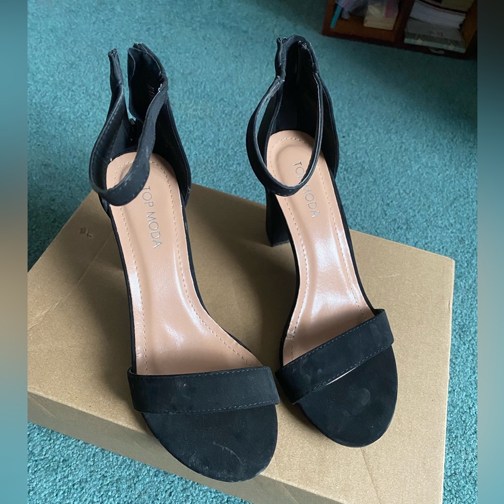 Black Suede Heels only worn once